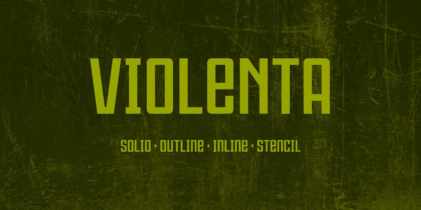 Violenta Inline Font preview